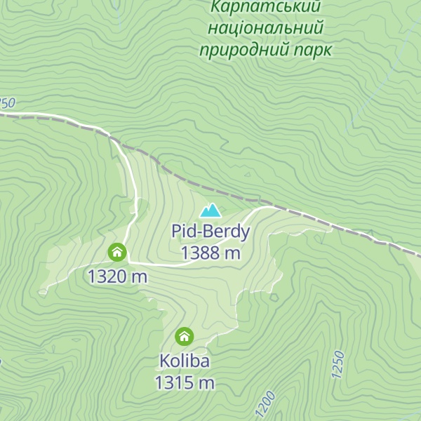 Map of Pid-Berdy