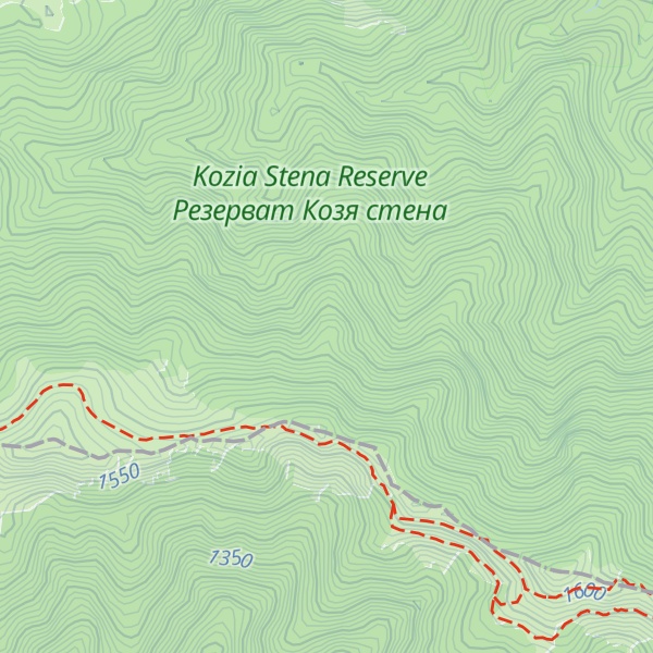 Map of Cherveniya Preslap