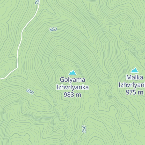 Map of Golyama Izhvrlyanka