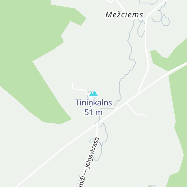 Map of Tiniņkalns
