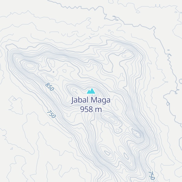 Map of Jabal Maga