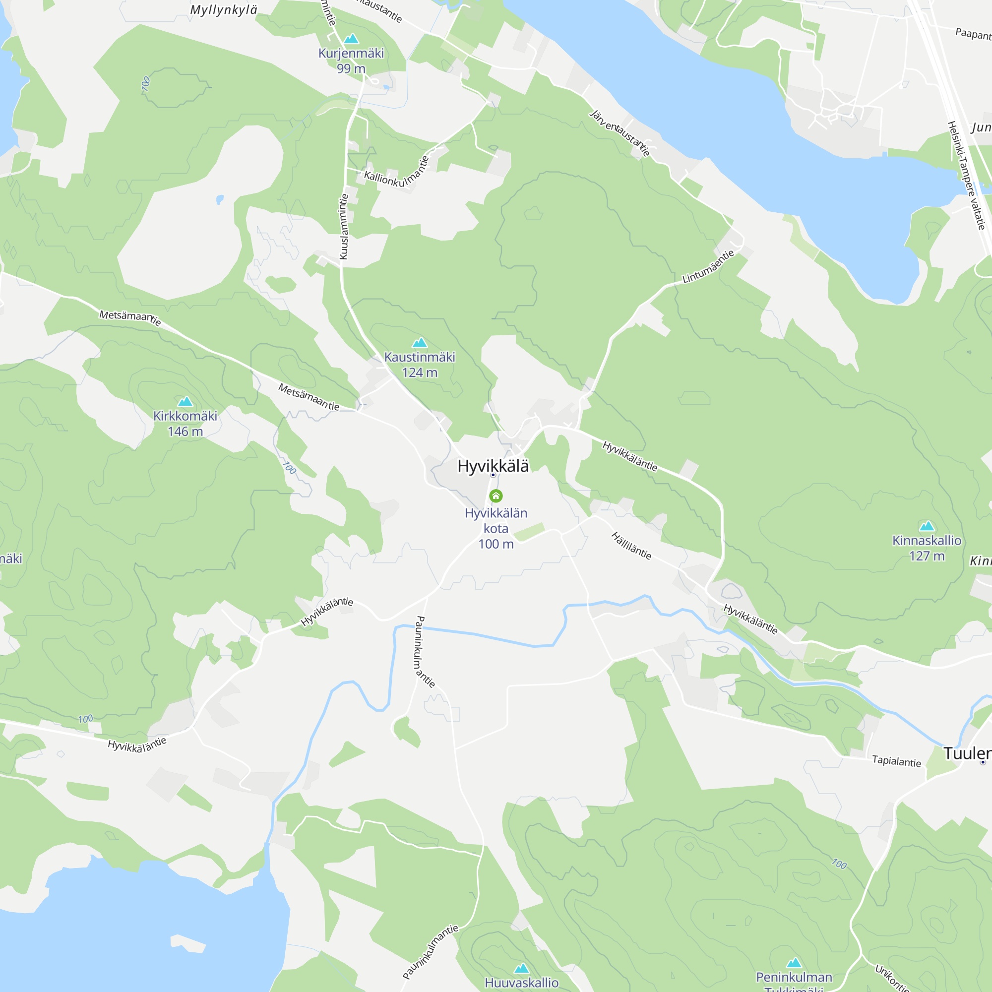 Hyvikkälän kota map