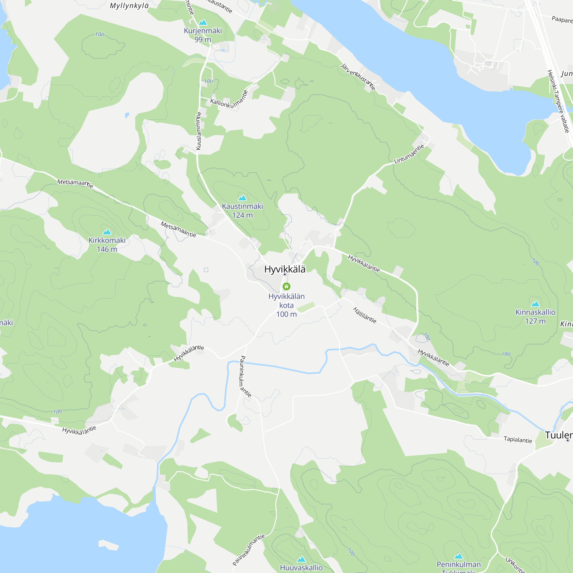 Hyvikkälän kota map