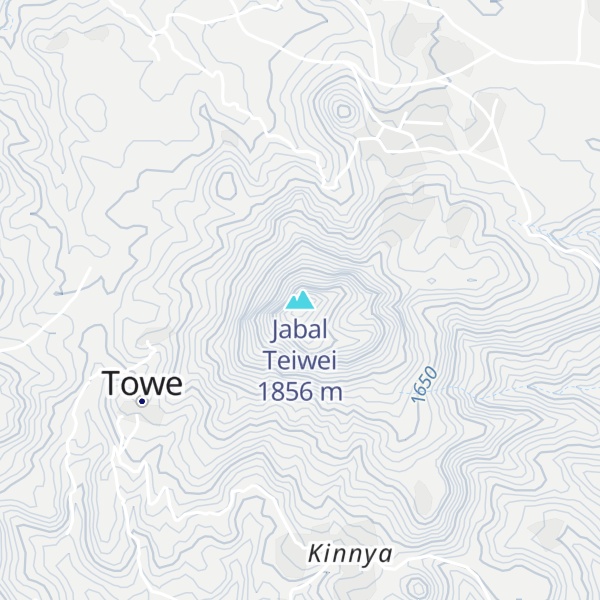 Map of Jabal Teiwei