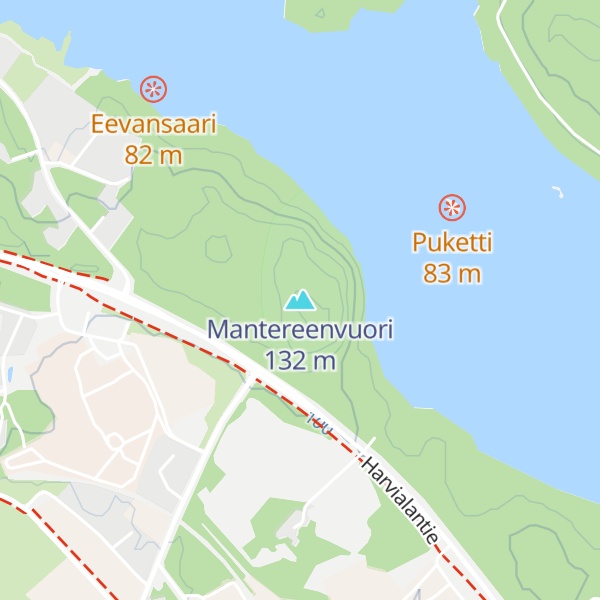 Map of Mantereenvuori