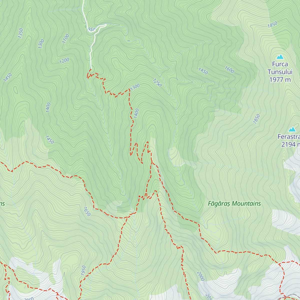 Cabana Negoiu map