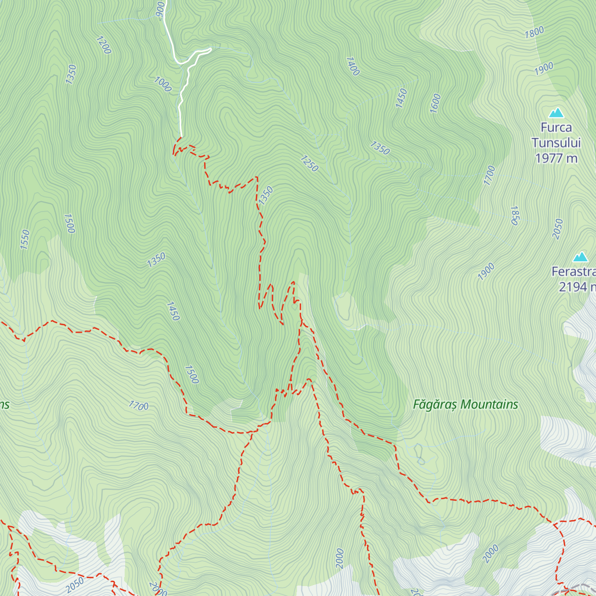 Cabana Negoiu map