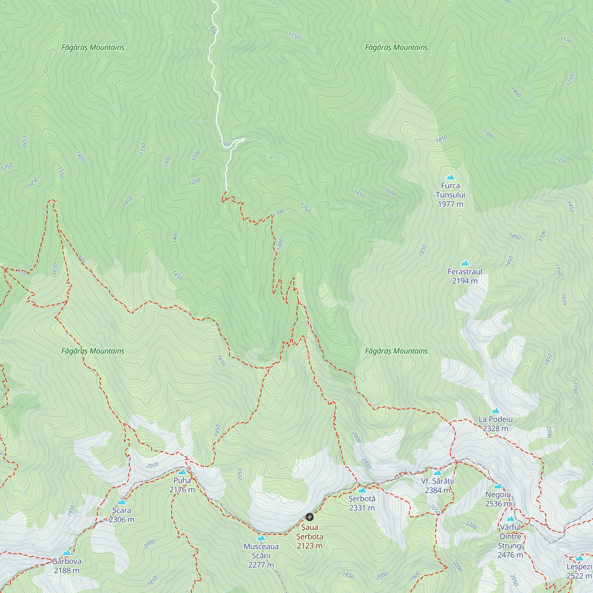 Cabana Negoiu (cladirea veche) map