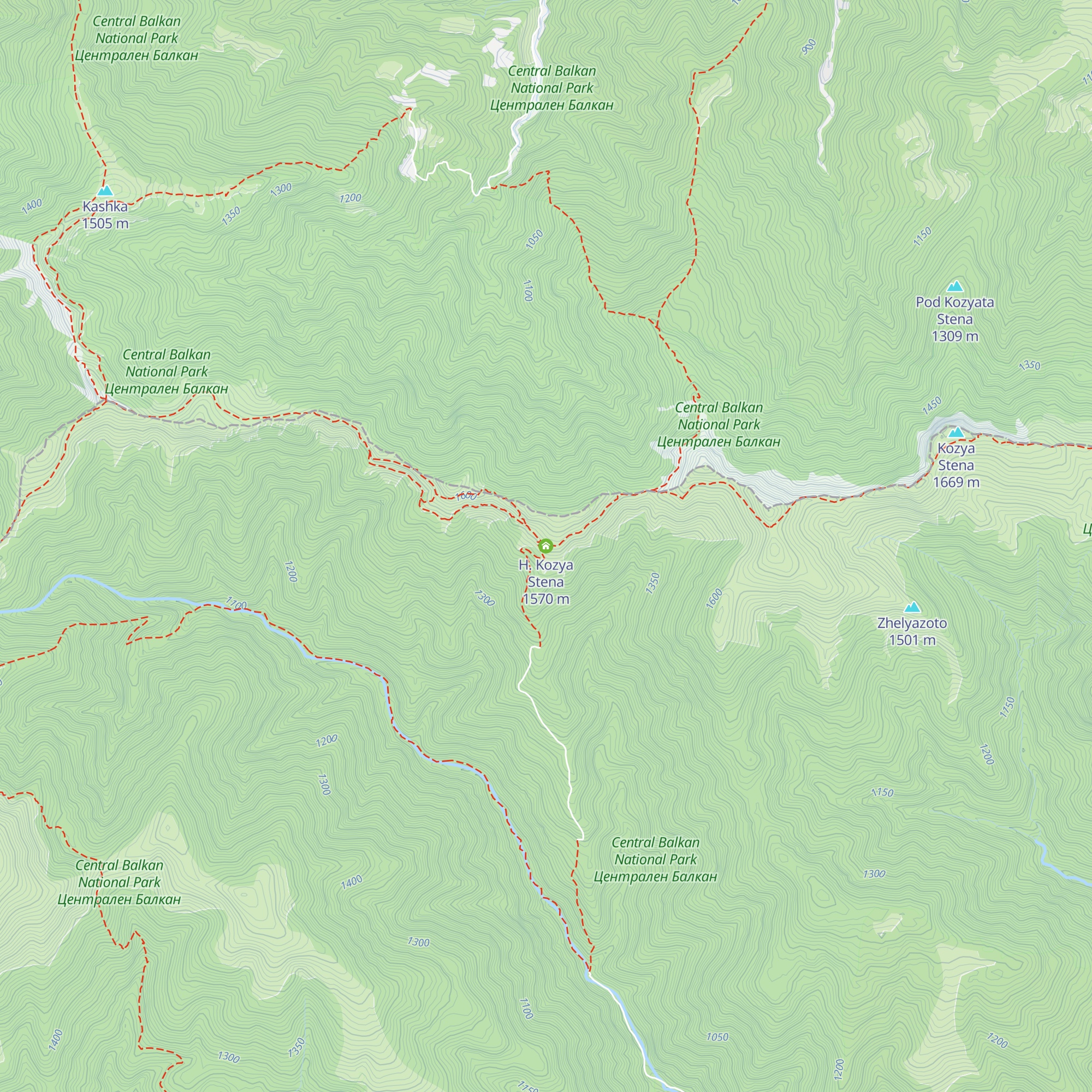 H. Kozya Stena map