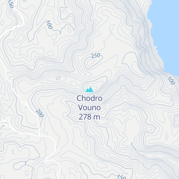 Map of Chodro Vouno