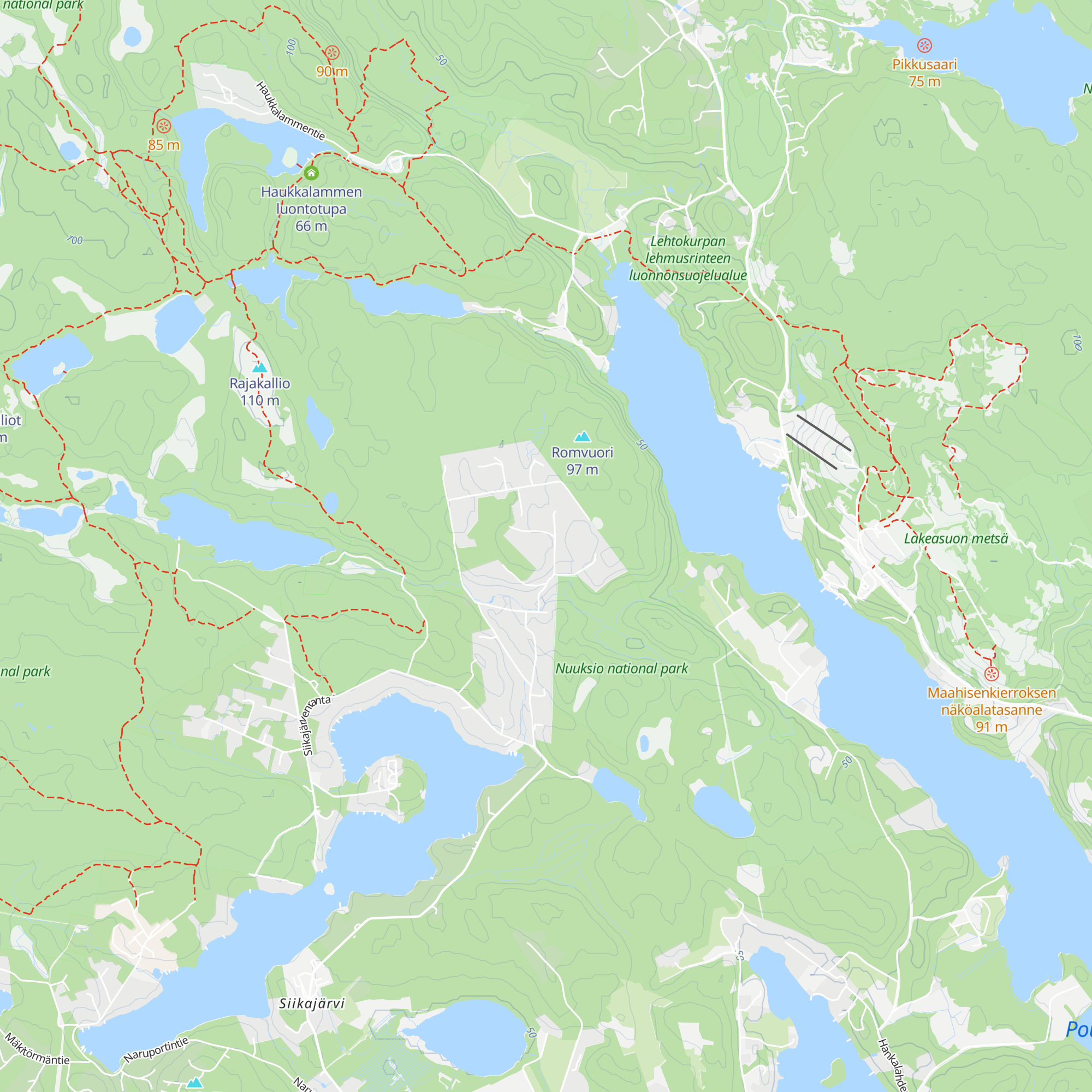 Partiokämpät Suositko ja Louhi map