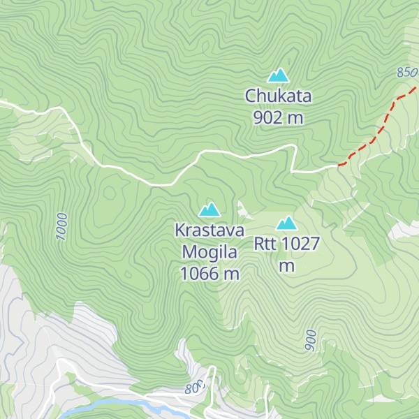 Map of Krastava Mogila