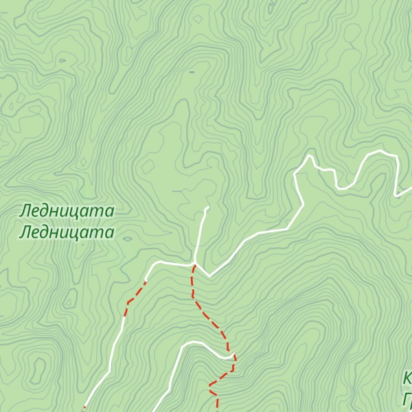 Map of H.lednicata