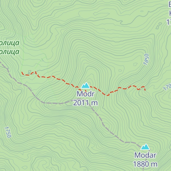 Map of Modr