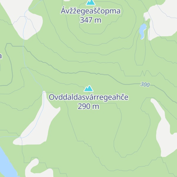 Map of Ovddaldasvárregeahče