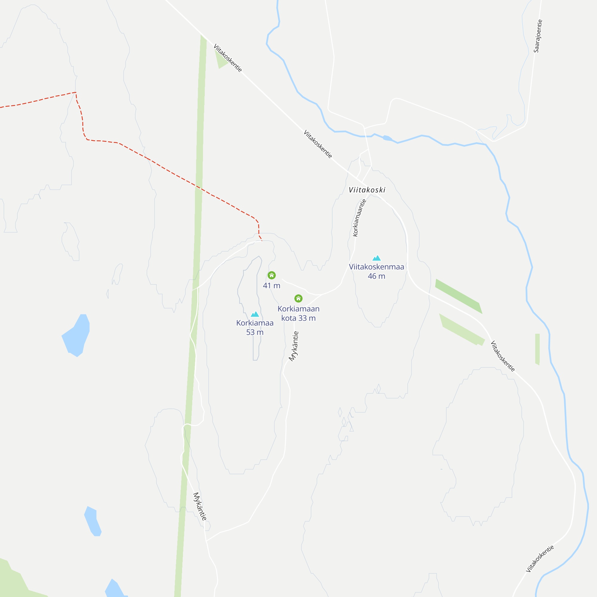 Korkiamaan kota map