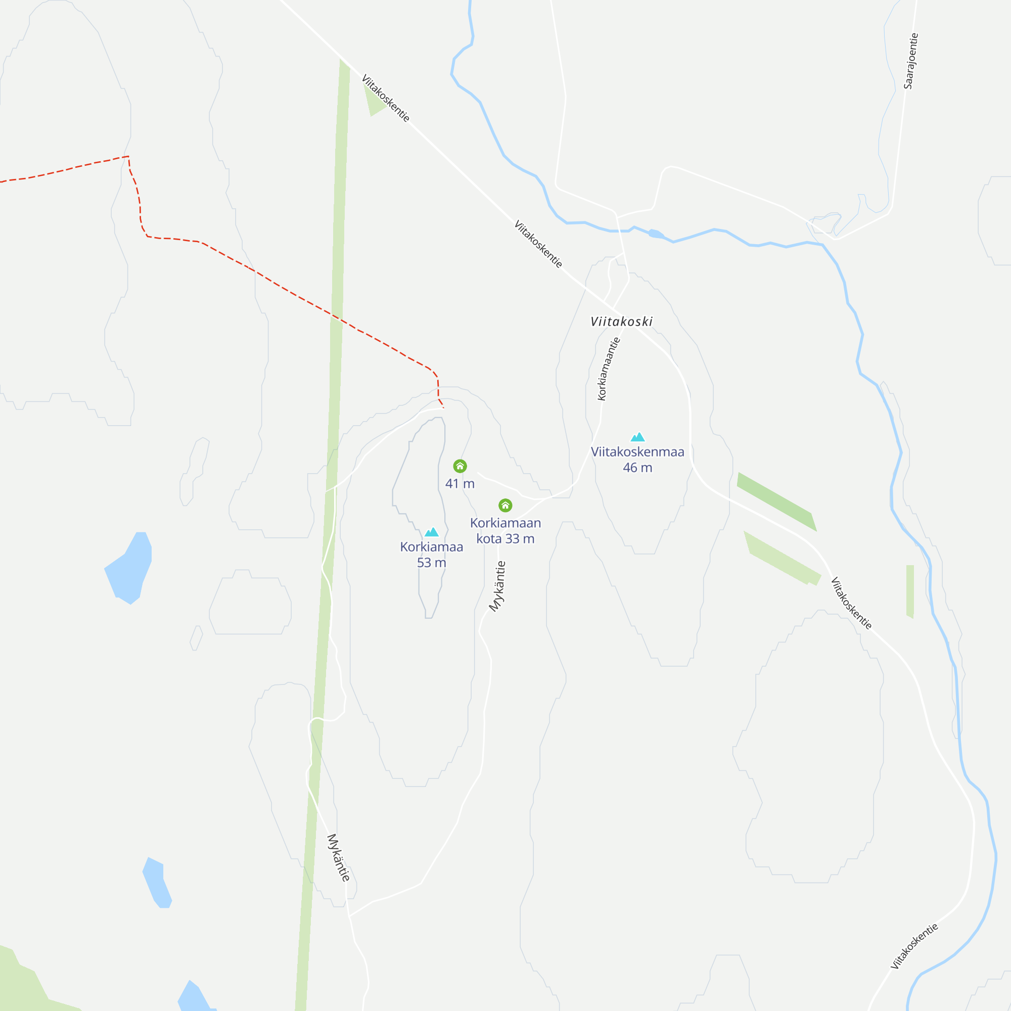 Korkiamaan kota map