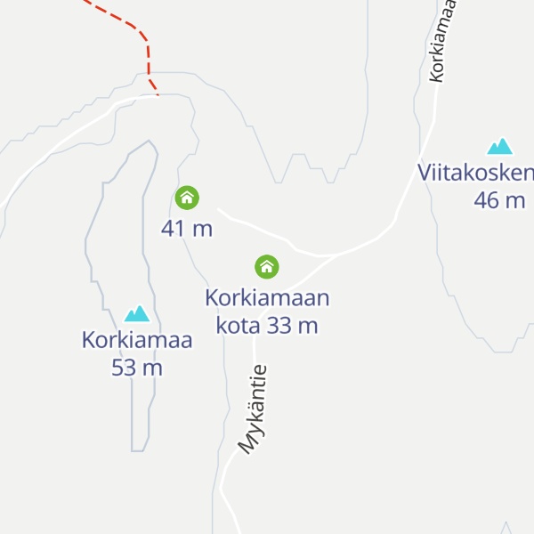 Map of Korkiamaan kota