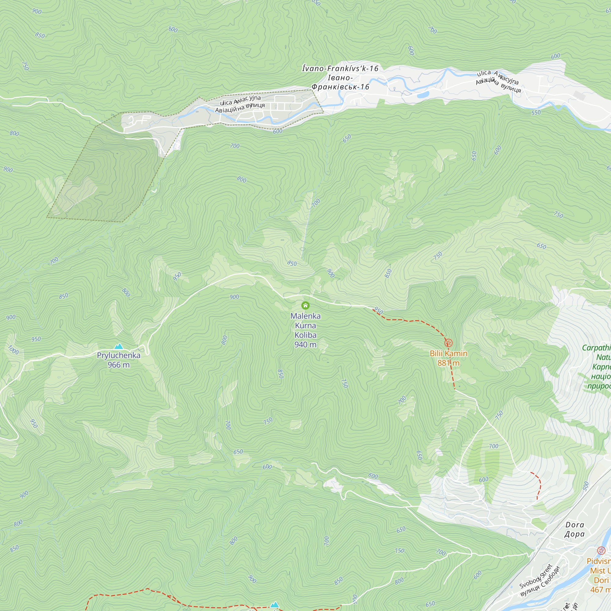 Malenka Kurna Koliba map