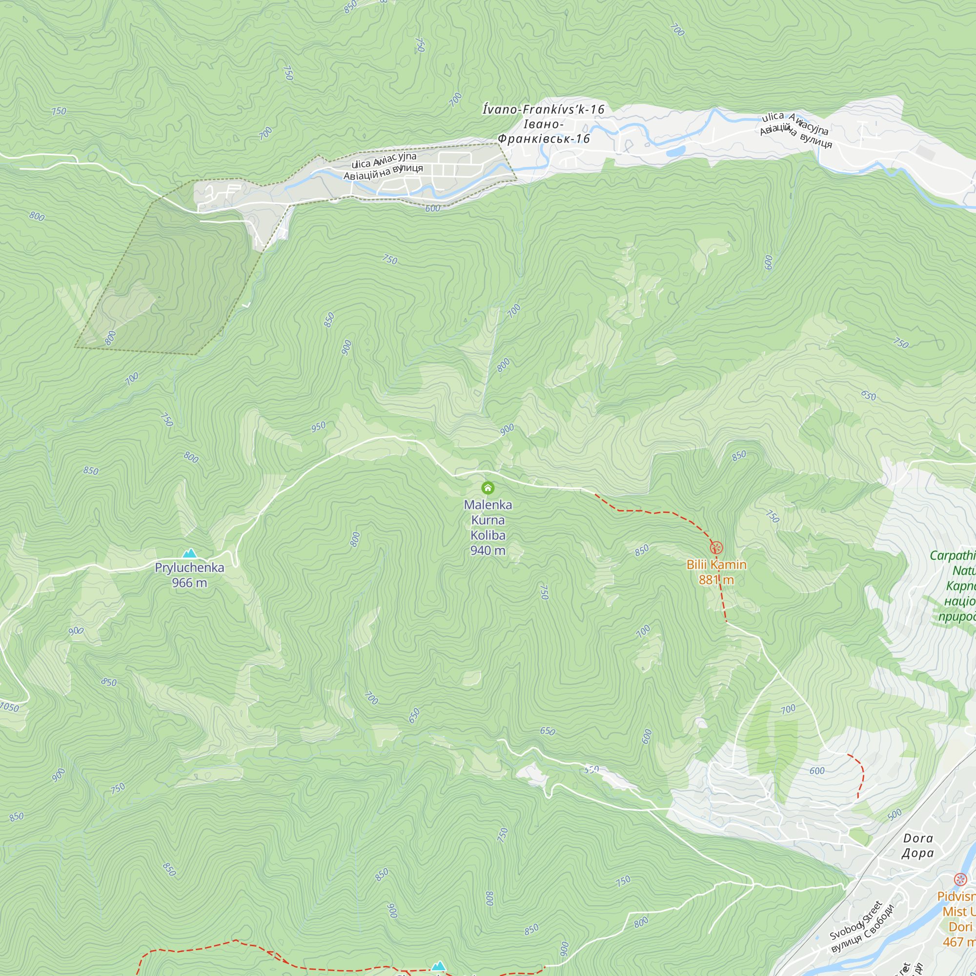 Malenka Kurna Koliba map