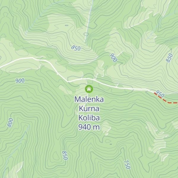 Map of Malenka Kurna Koliba