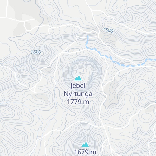 Map of Jebel Nyrtunga