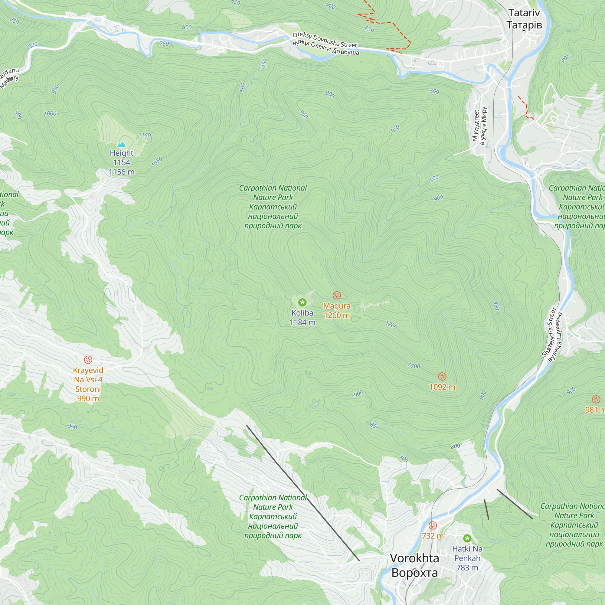 Koliba map