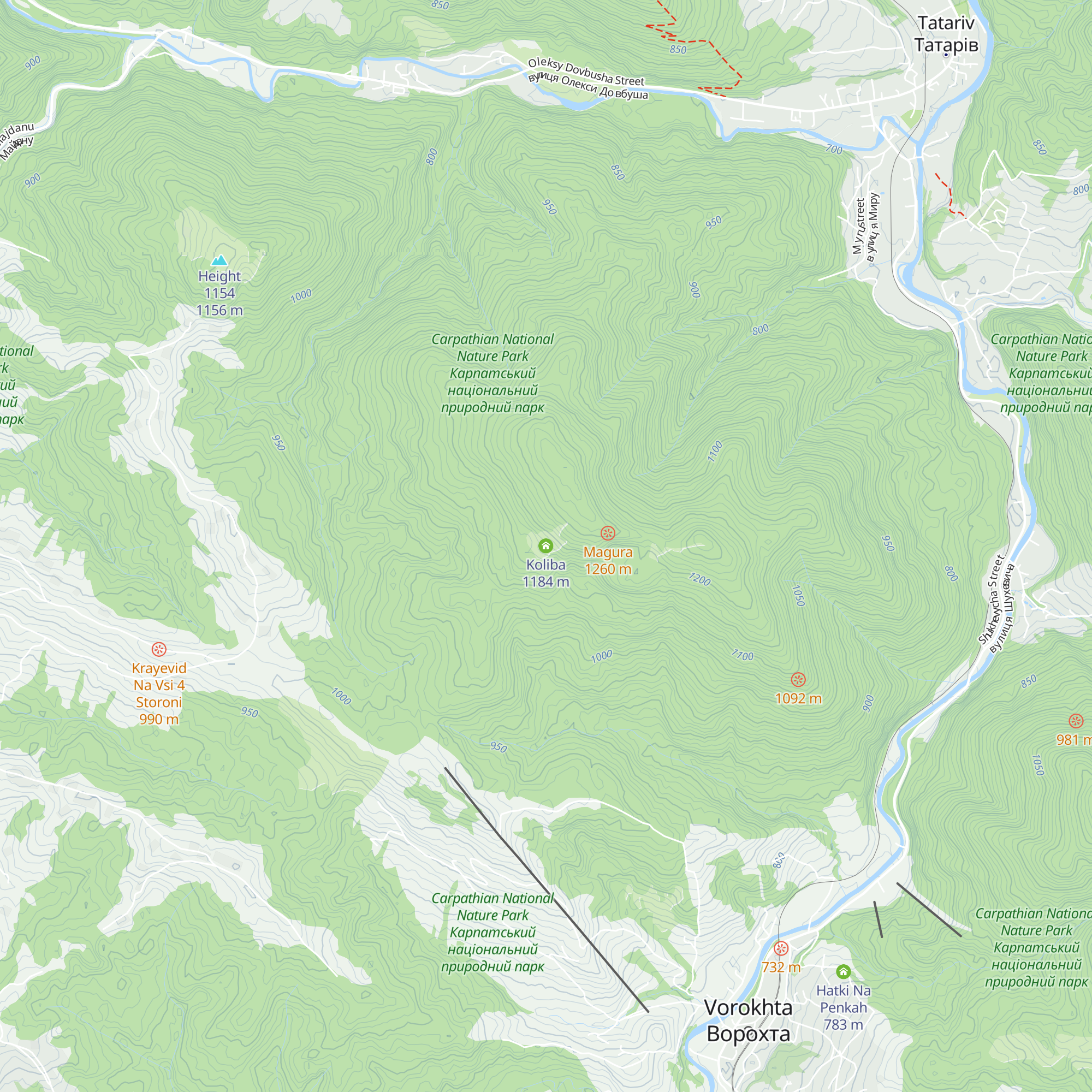 Koliba map