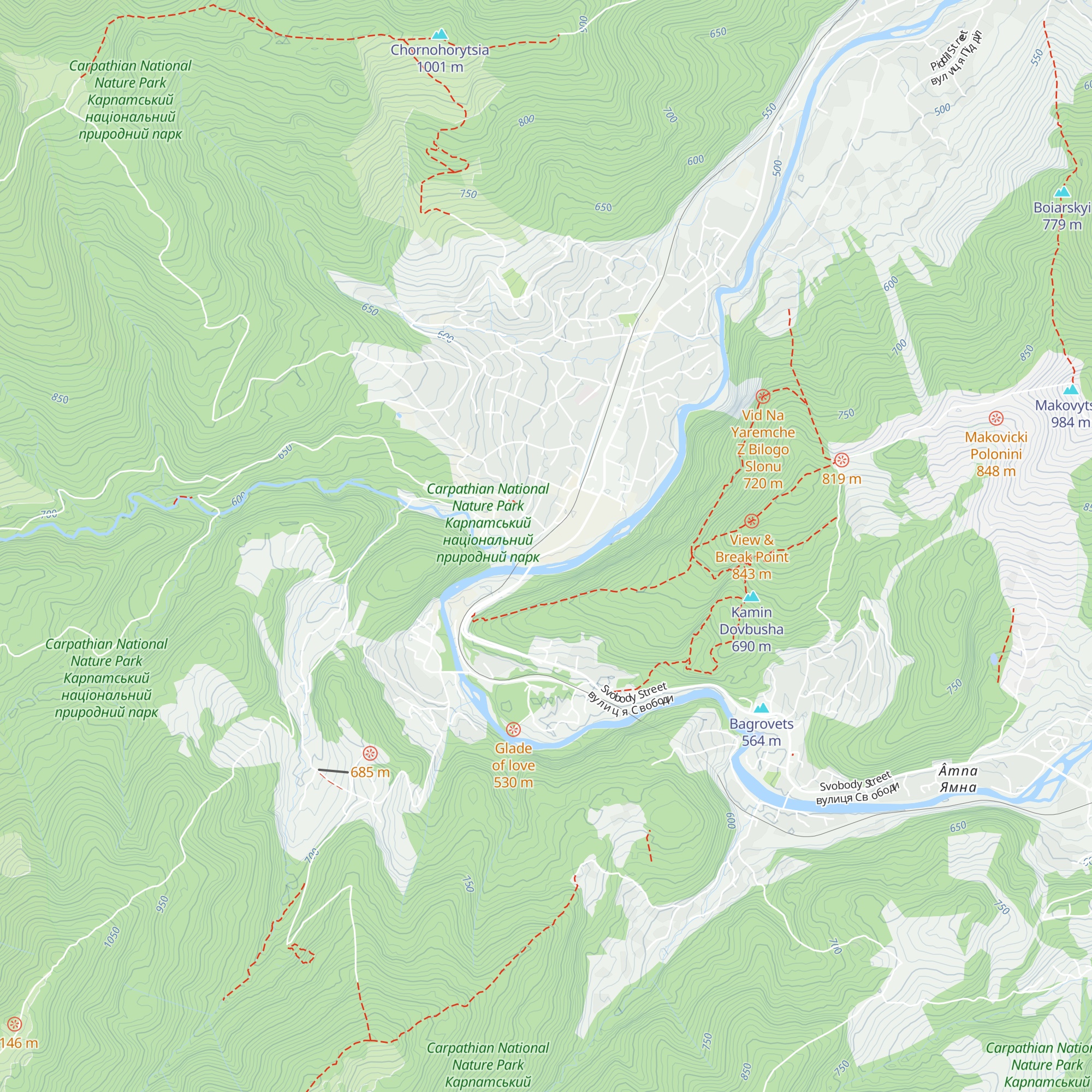 Cottages Tis map