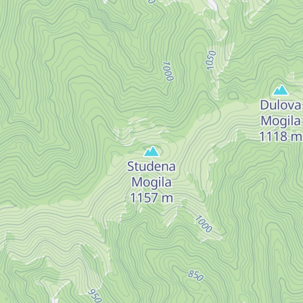 Map of Studena Mogila