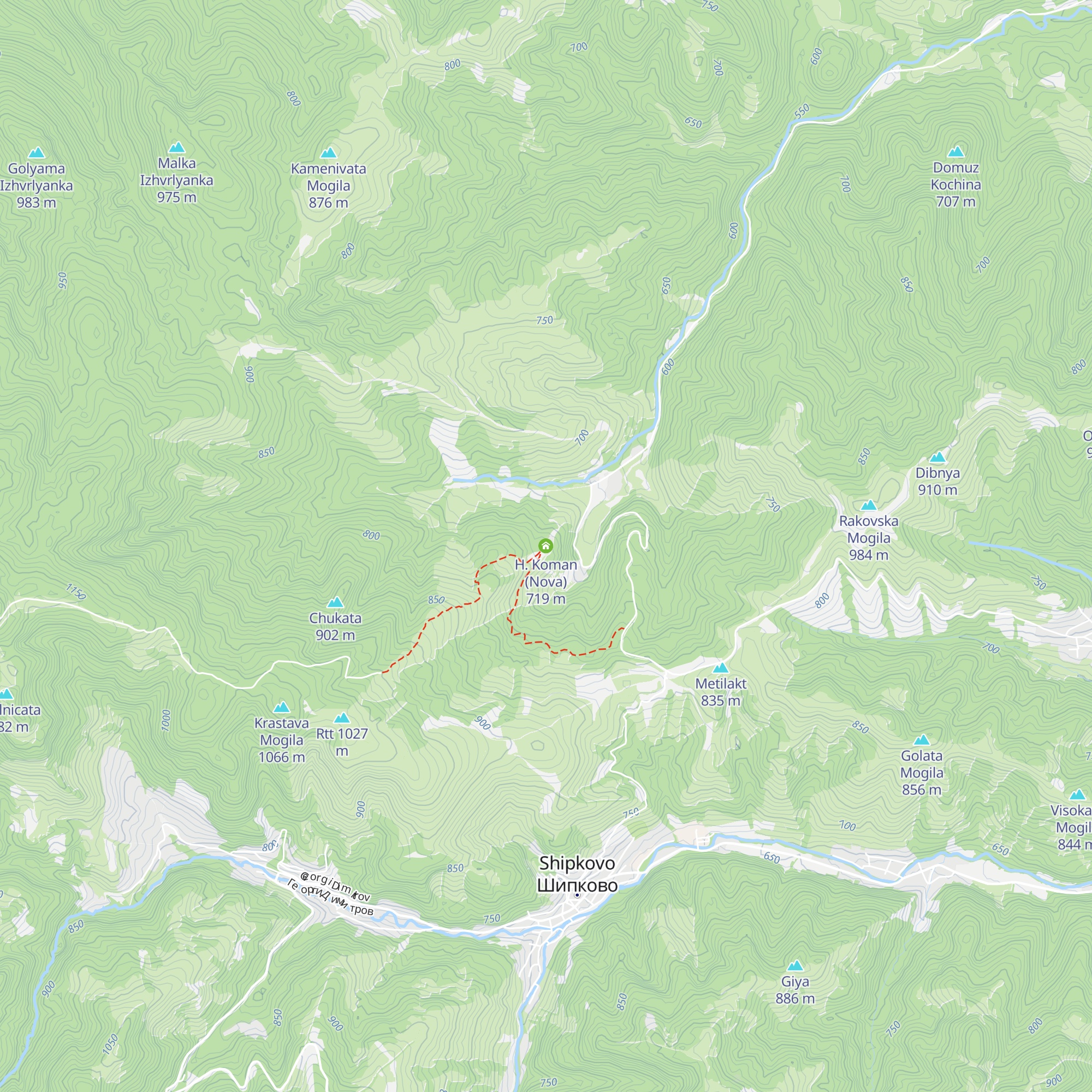 H. Koman (Nova) map