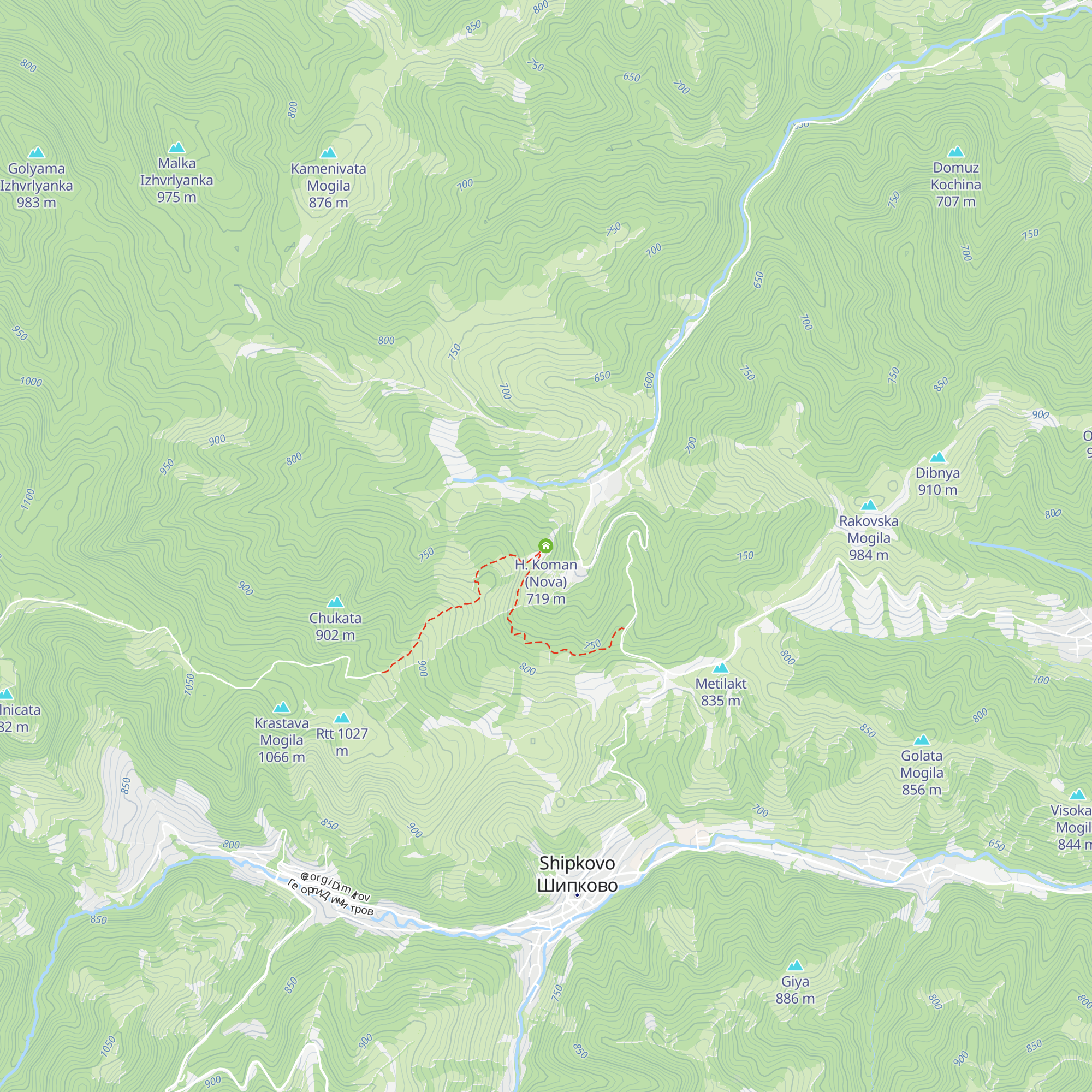 H. Koman (Nova) map