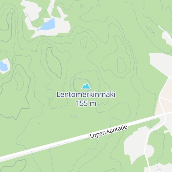 Map of Lentomerkinmäki