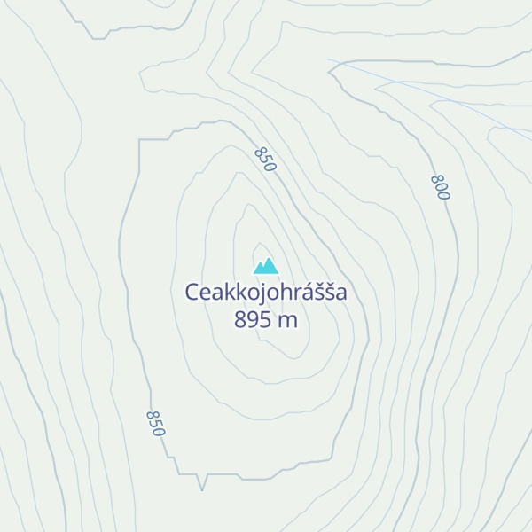 Map of Ceakkojohrášša