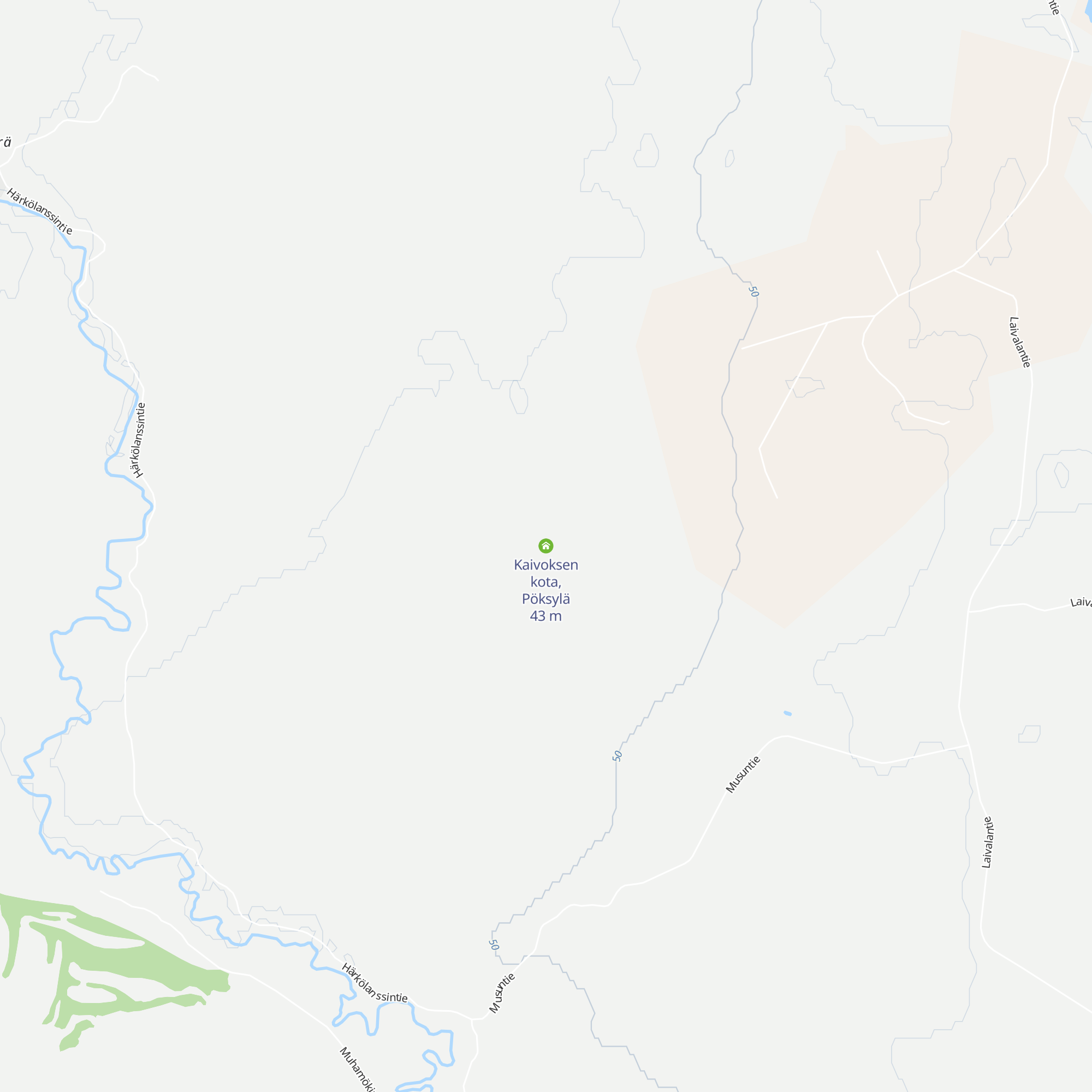 Kaivoksen kota, Pöksylä map