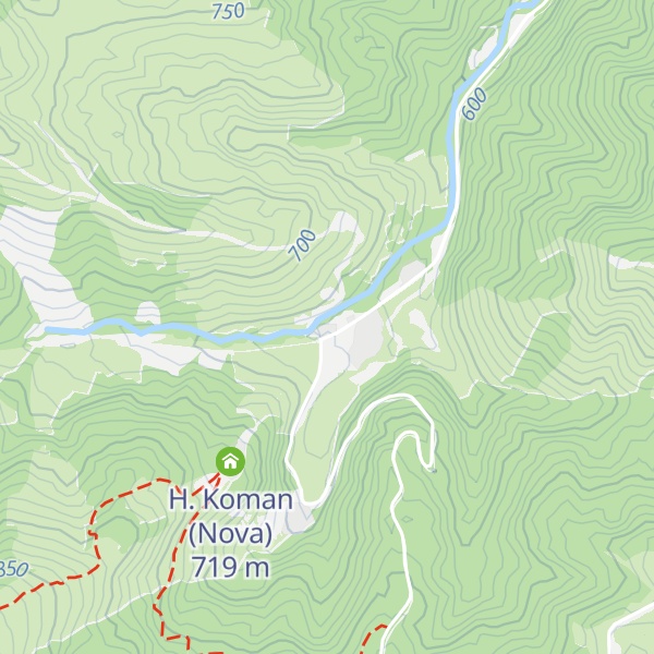 Map of H. Koman (Stara, Izostavena)