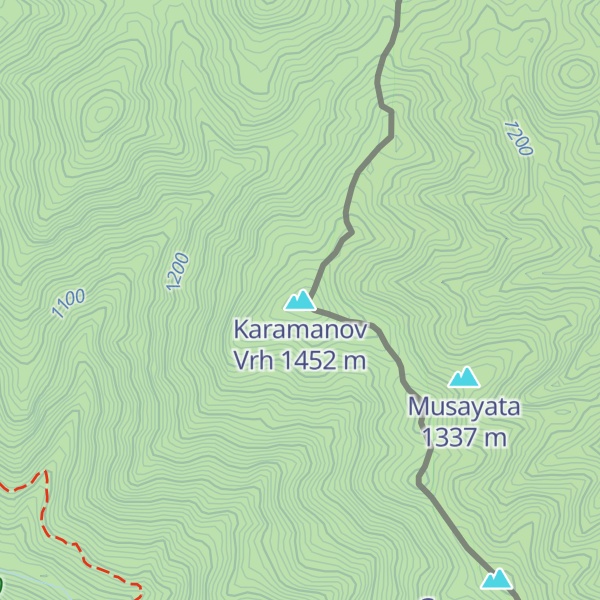 Map of Karamanov Vrh