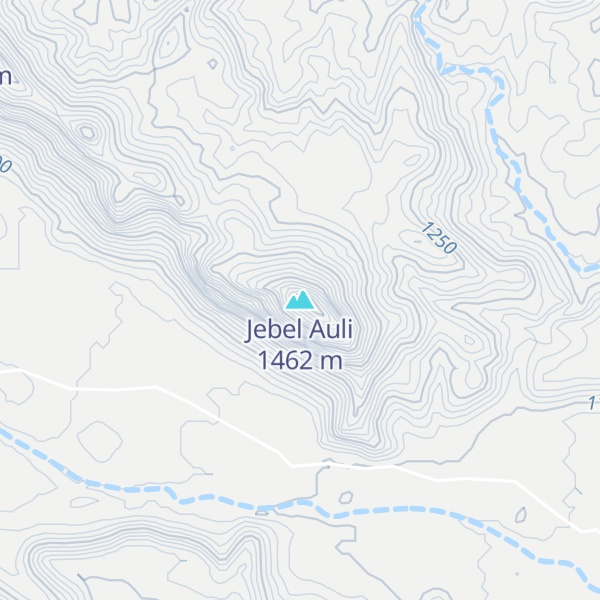 Map of Jebel Auli