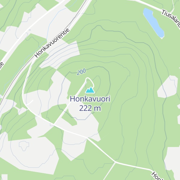 Map of Honkavuori