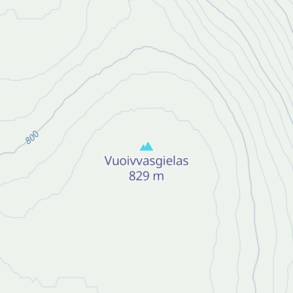 Map of Vuoivvasgielas