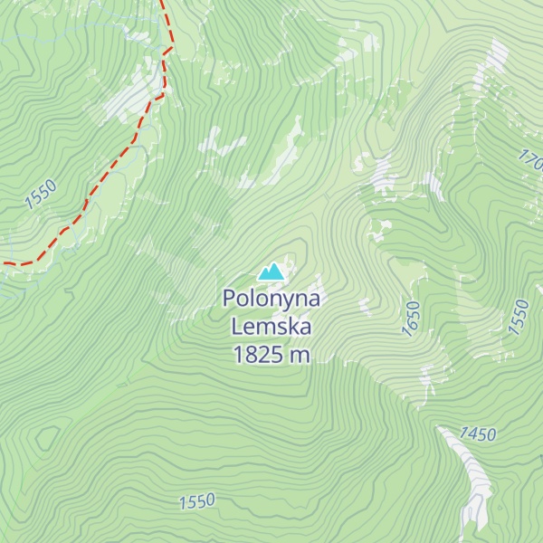 Map of Polonyna Lemska