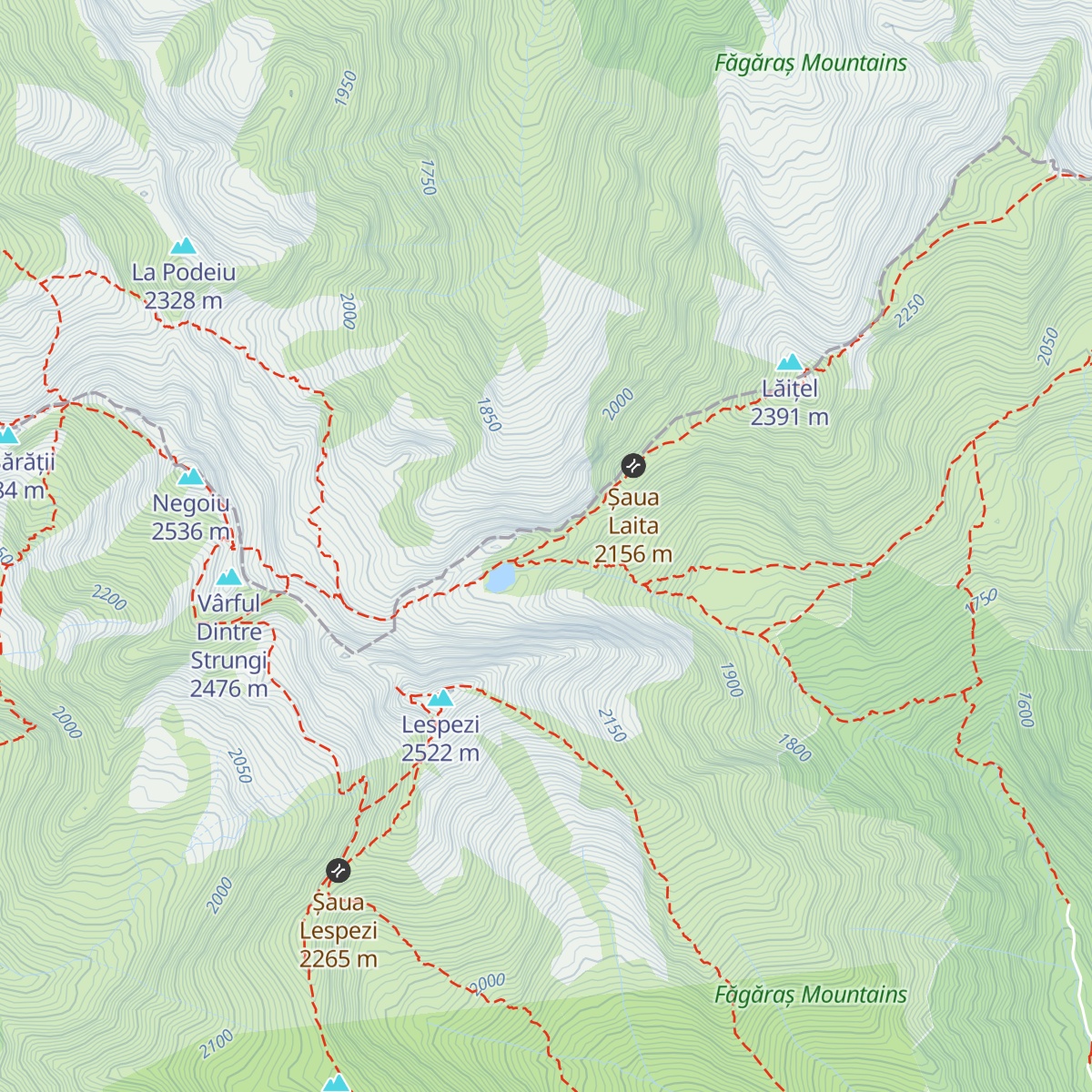 Refugiul Călțun map