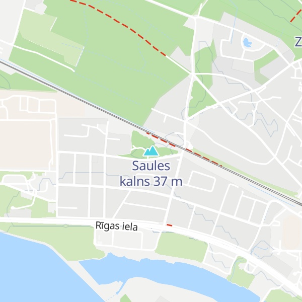 Map of Saules kalns