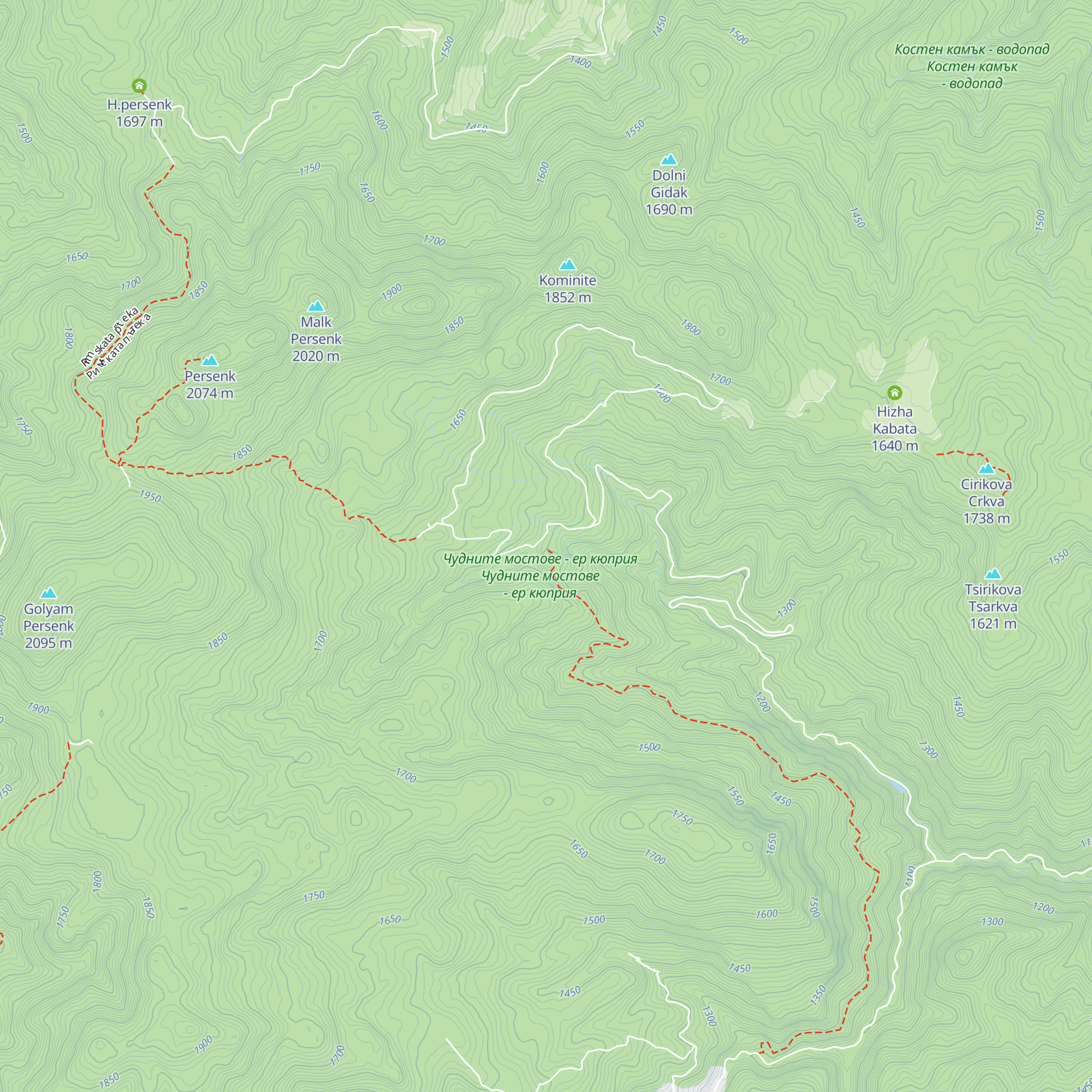 Hizha Chudni Mostove map