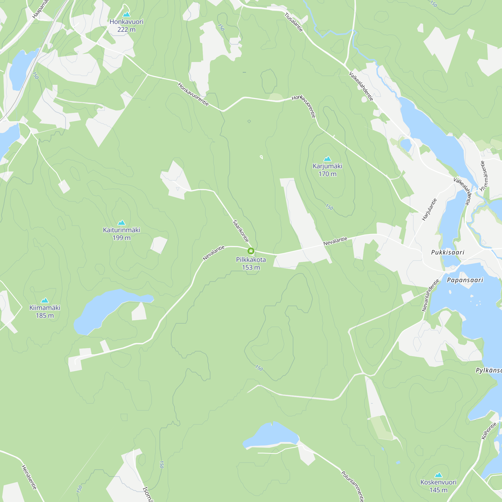 Pilkkakota map