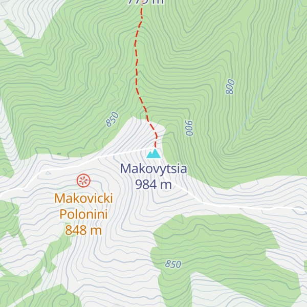 Map of Makovytsia