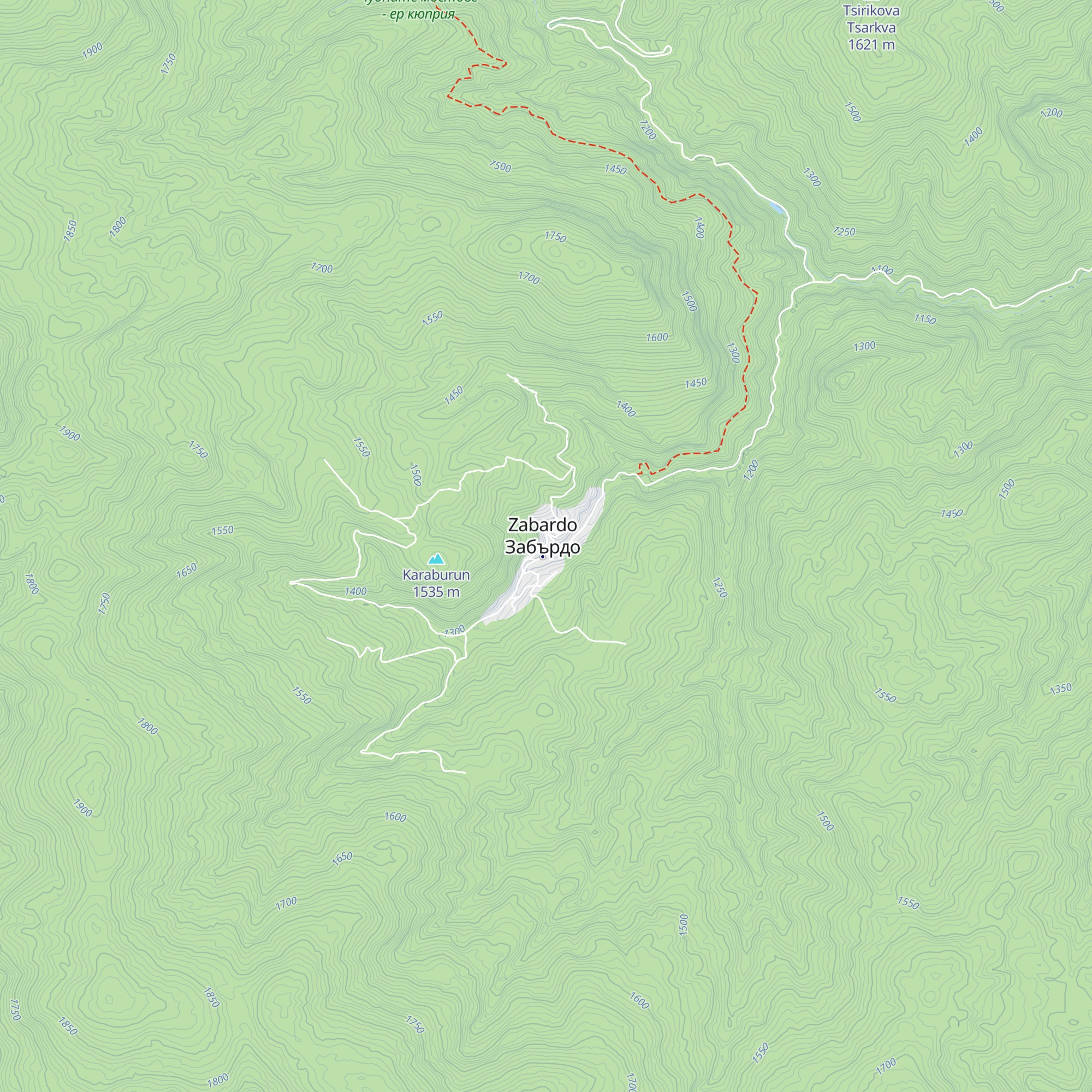 Zabardo map