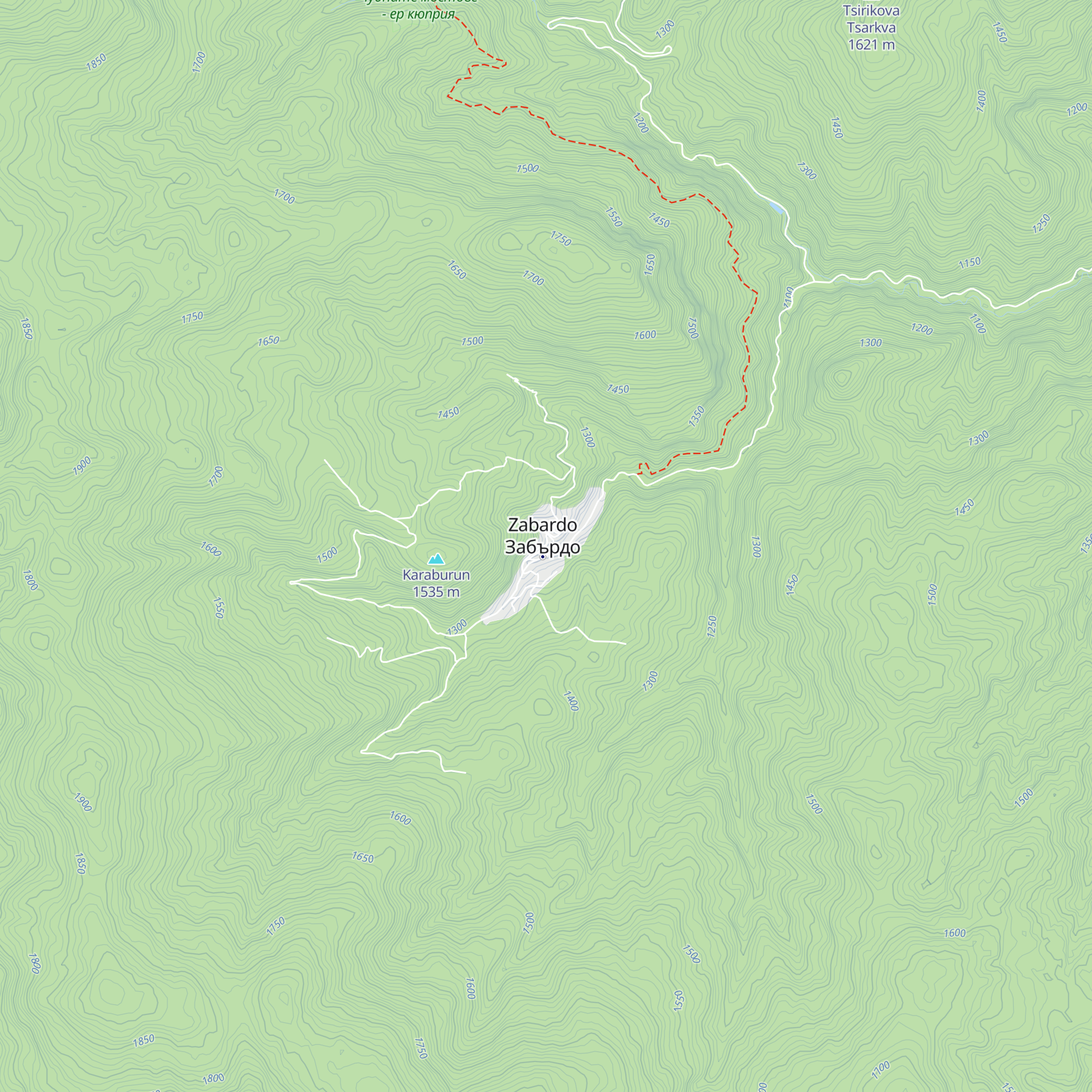 Zabardo map