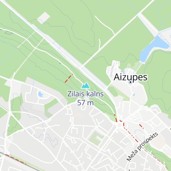 Map of Zilais kalns