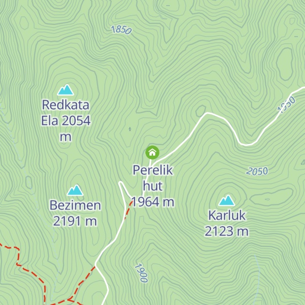 Map of Perelik hut